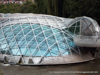 Graz  Murinsel von Vito Acconci im Bezirk Lend