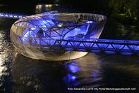 Graz  Murinsel von Vito Acconci im Bezirk Lend