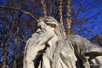 Statue im Schlosspark des Grazer Schloss Eggenberg. Graz  14. Bezirk – Eggenberg