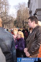 Steiermark Fanmeilen Fanlaeuten Flashmob Graz 20110219 12