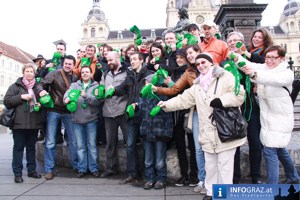 Steiermark Fanmeilen Fanlaeuten Flashmob Graz 19022011 40
