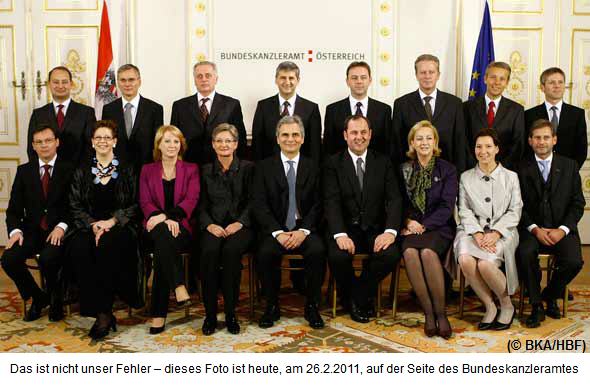 Bundesregierung,Minister,Ministerin,Staatssekretäre,Staatssekretärin,Bundeskanzler Werner Faymann,Vizekanzler Finanzminister Josef Pröll,