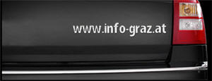 autowerbung, werbung, infograz, graz, autoschrift, autobeschriftung