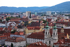 Blick vom Grazer Schloßberg