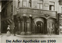Die Adler Apotheke um 1900