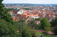 Dächerlandschaft der Grazer Altstadt 