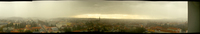 Sturm Emma über Graz-Ost. Blick vom Elisabethhochhaus.