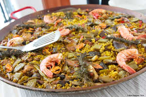 Paella,spanische Küche,Reisgericht,lateinamerikanische speisen,Valencia,gasthaus,lokale graz