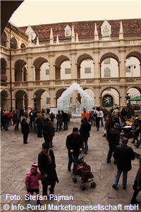 Advent Graz Landhaushof Eiskrippe