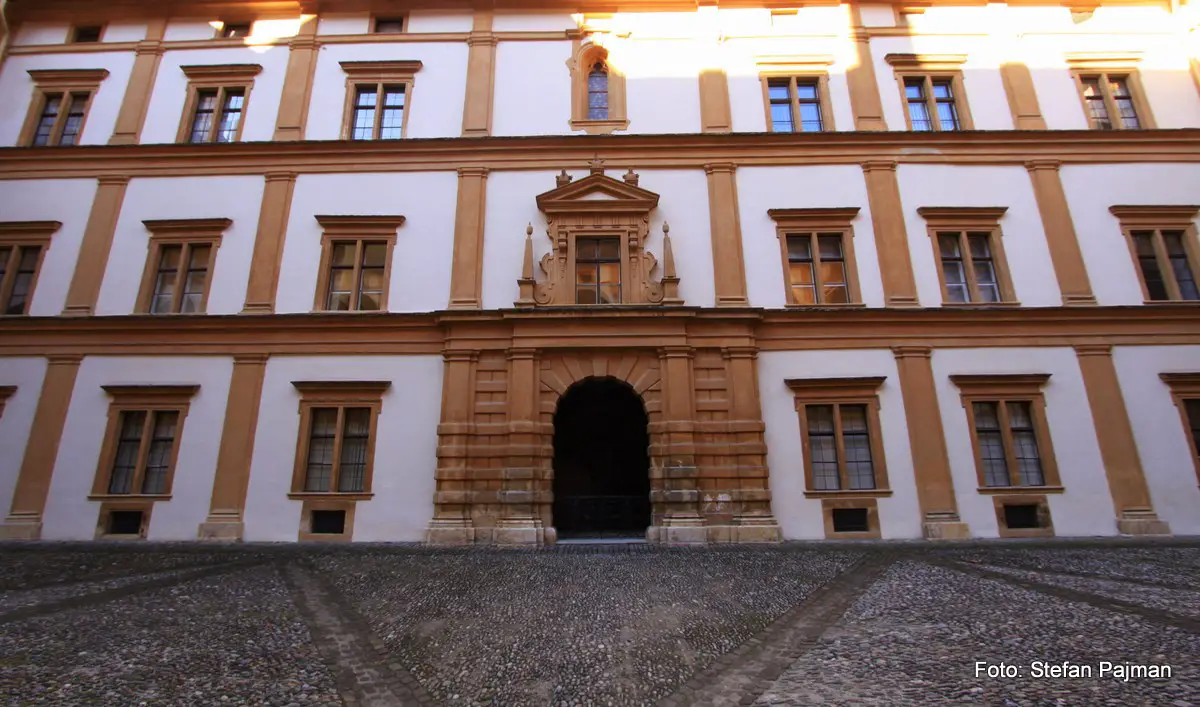 Hof im Grazer Schloss Eggenberg. Graz 14. Bezirk - Eggenberg
