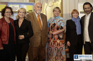 Publikumsdiskussion,16.10.2012,In Würde altern glücklich länger leben, Aula der Universität Graz,Generation 50 plus,alt,Dagmar Koller,Chris Lohner,Dr. Regina Roller-Wirnsberger,Peter Kiesswetter