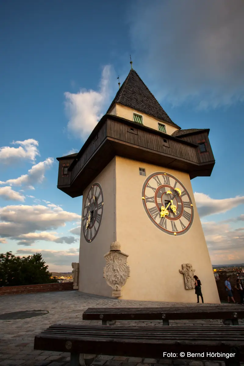 Grazer Schloßberg - das Grazer Wahrzeichen, der Uhrturm