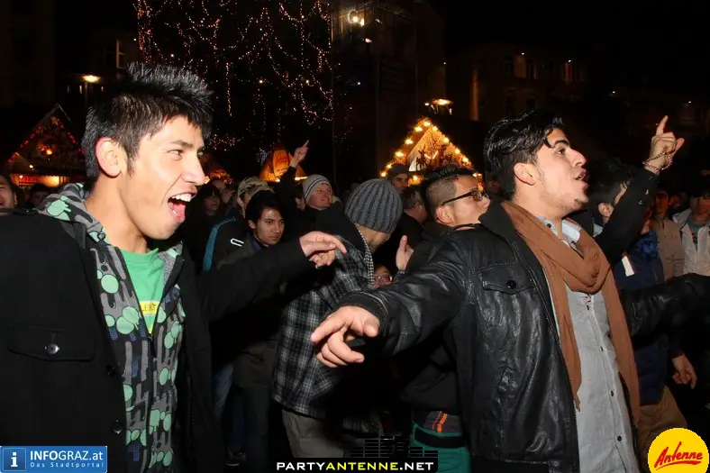 Antenne Silvesterdorf Hauptplatz Graz - 035