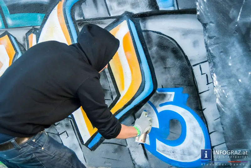 Clash of the Elements GRAFFITI CONTEST in der Helmut-List-Halle am 19.10.2013 - 020