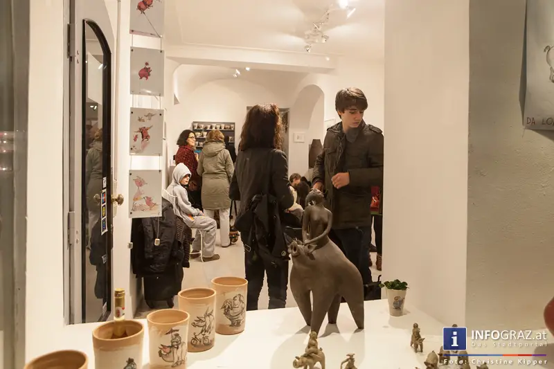Vernissage im DA LOAM in der Mariahilferstraße am 27. Dezember 2013 - 047