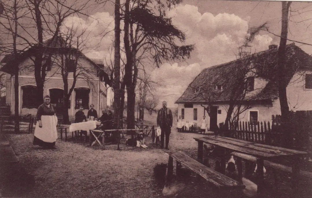 Grazer Postkarten © Manfred M. Strasser - Gasthaus zum Stoffbauer um 1915
