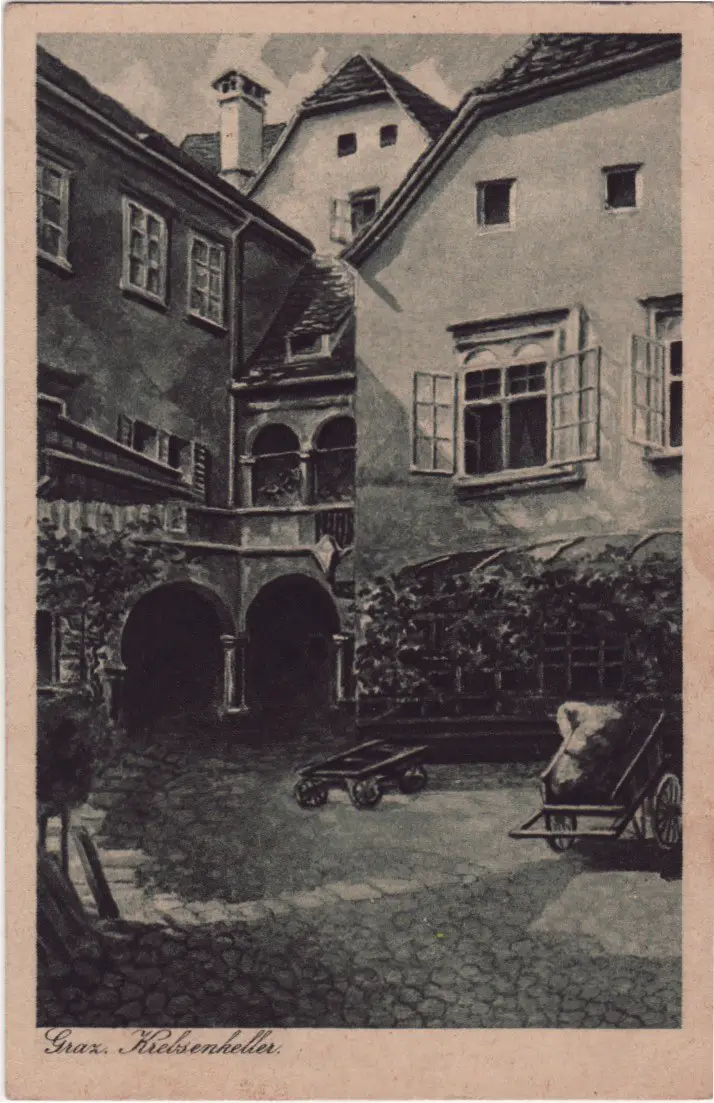 Grazer Postkarten © Manfred M. Strasser - Krebsenkeller 1923