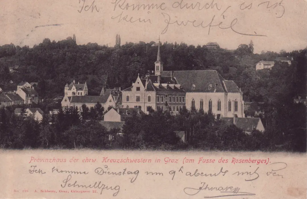Grazer Postkarten © Manfred M. Strasser - Kreuzschwestern 1901