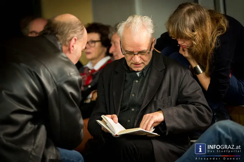 Kurt Palm im Grazer Literaturhaus am 21.1.2014 - Lesung 'Bring mir die Nudel von Gioachino Rossini' - 009