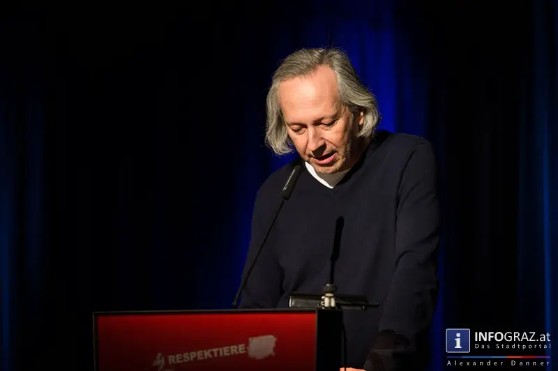 Kurt Palm im Grazer Literaturhaus am 21.1.2014 - Lesung 'Bring mir die Nudel von Gioachino Rossini' - 011