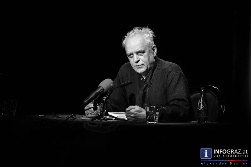 Kurt Palm im Grazer Literaturhaus am 21.1.2014 - Lesung 'Bring mir die Nudel von Gioachino Rossini' - 014