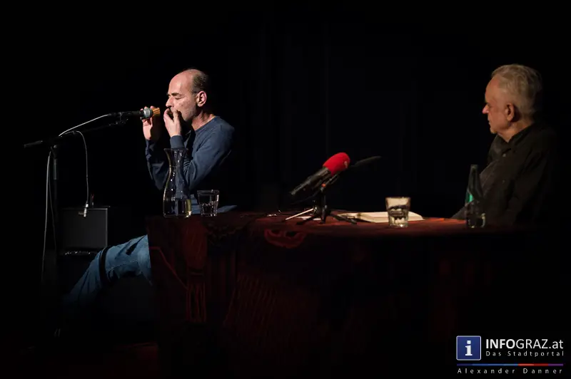 Kurt Palm im Grazer Literaturhaus am 21.1.2014 - Lesung 'Bring mir die Nudel von Gioachino Rossini' - 018