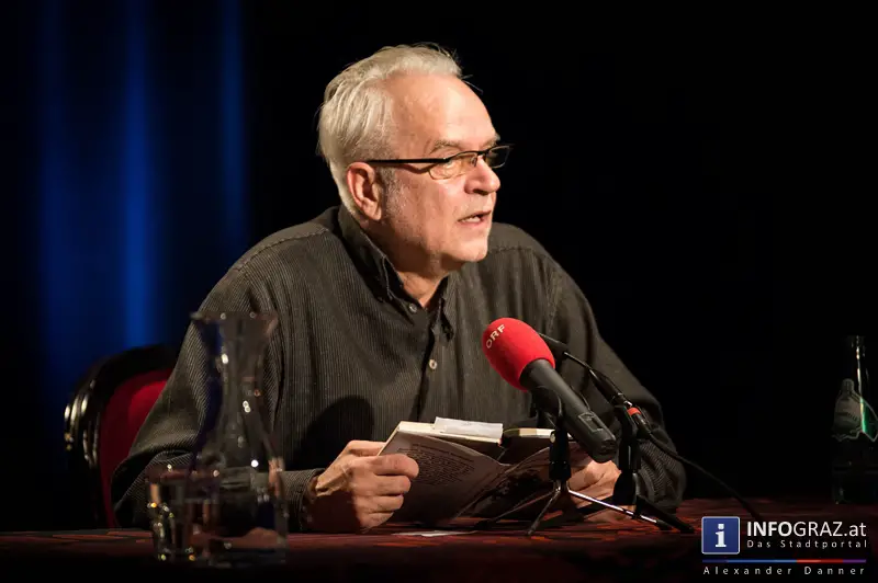 Kurt Palm im Grazer Literaturhaus am 21.1.2014 - Lesung 'Bring mir die Nudel von Gioachino Rossini' - 020