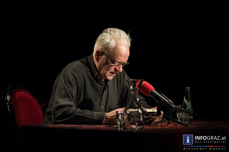 Kurt Palm im Grazer Literaturhaus am 21.1.2014 - Lesung 'Bring mir die Nudel von Gioachino Rossini' - 024