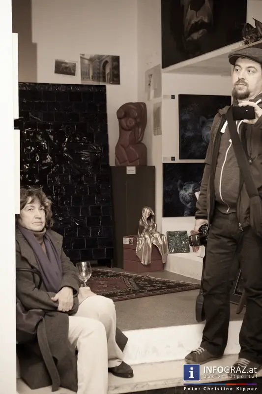 Ausstellungseröffnung 'Himmel über Sarajevo' in der Galerie 'Blaues Atelier' - 035