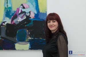 galerie blaues atelier Graz,4. Februar 2014,himmel über sarajevo,sladana matic trstenjak,malerin,bosnien herzegowina,vernissage,ausstellungseröffnung,thematische personal-ausstellung