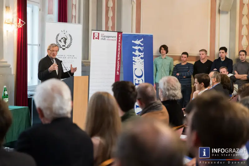 Wolfgang Schüssel im Meerscheinschlössl Graz am 11. Februar 2014 zum Thema ‚Europa im globalen Kontext‘. - 002
