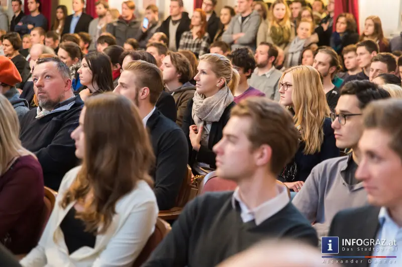 Wolfgang Schüssel im Meerscheinschlössl Graz am 11. Februar 2014 zum Thema ‚Europa im globalen Kontext‘. - 003