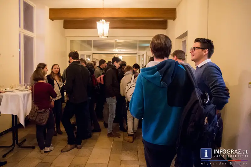 Wolfgang Schüssel im Meerscheinschlössl Graz am 11. Februar 2014 zum Thema ‚Europa im globalen Kontext‘. - 041