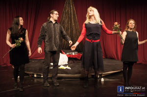 premiere,das podium,die zofen,jean genet,22. Februar 2014,theatergruppe,schwestern,größter wunsch,frei sein,claire,solange,fesseln der gnädigen frau,befreien,grauenhafter plan