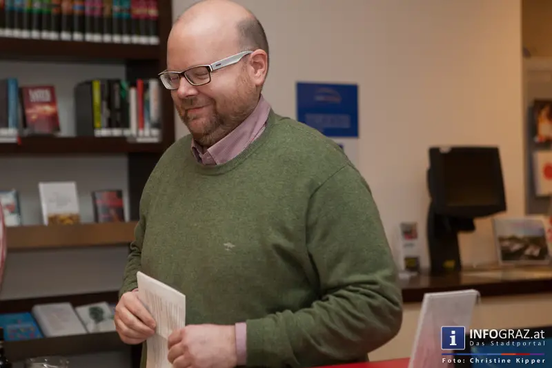 Ein Abend für Selberdenker - Lesung mit Gerhard Scheucher - Stadtbibliothek Graz-West am 25.2.2014 - 007