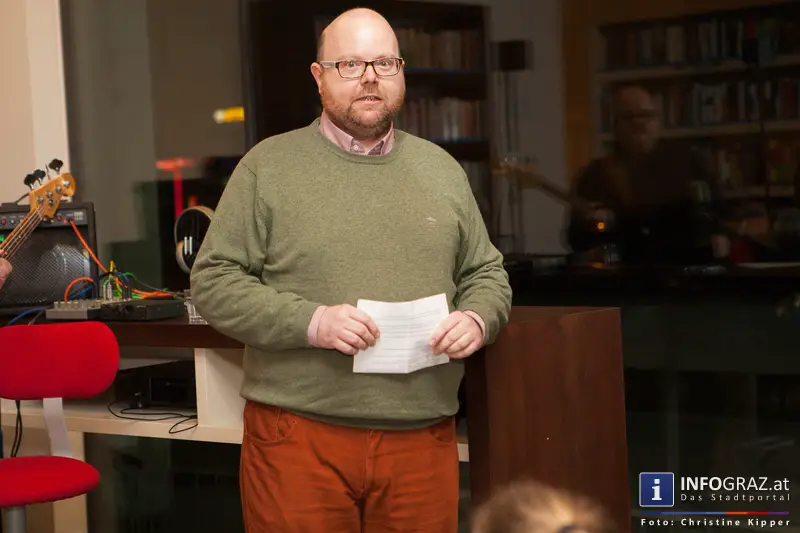 Ein Abend für Selberdenker - Lesung mit Gerhard Scheucher - Stadtbibliothek Graz-West am 25.2.2014 - 010
