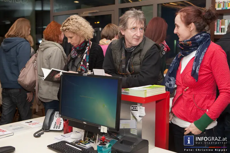 Ein Abend für Selberdenker - Lesung mit Gerhard Scheucher - Stadtbibliothek Graz-West am 25.2.2014 - 037