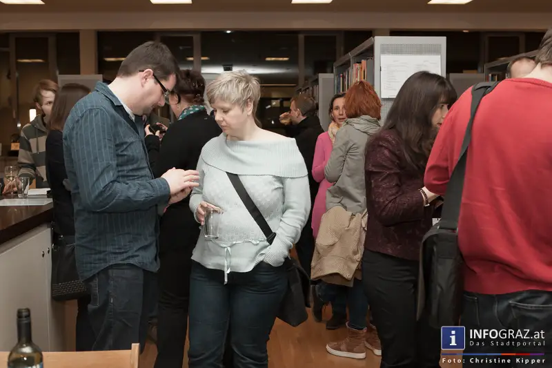 Ein Abend für Selberdenker - Lesung mit Gerhard Scheucher - Stadtbibliothek Graz-West am 25.2.2014 - 044