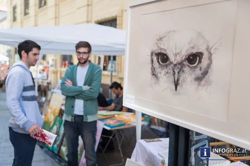KUNST Markt der Kunst Meile Graz am Schloßbergplatz, 10.5.2014 - 009