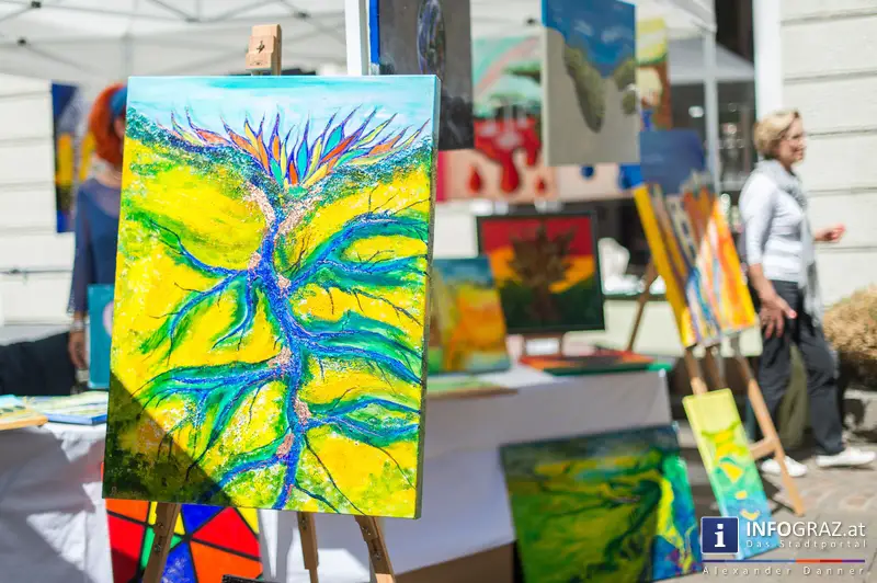 KUNST Markt der Kunst Meile Graz am Schloßbergplatz, 10.5.2014 - 010