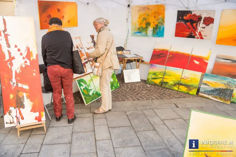 KUNST Markt der Kunst Meile Graz am Schloßbergplatz, 10.5.2014 - 020