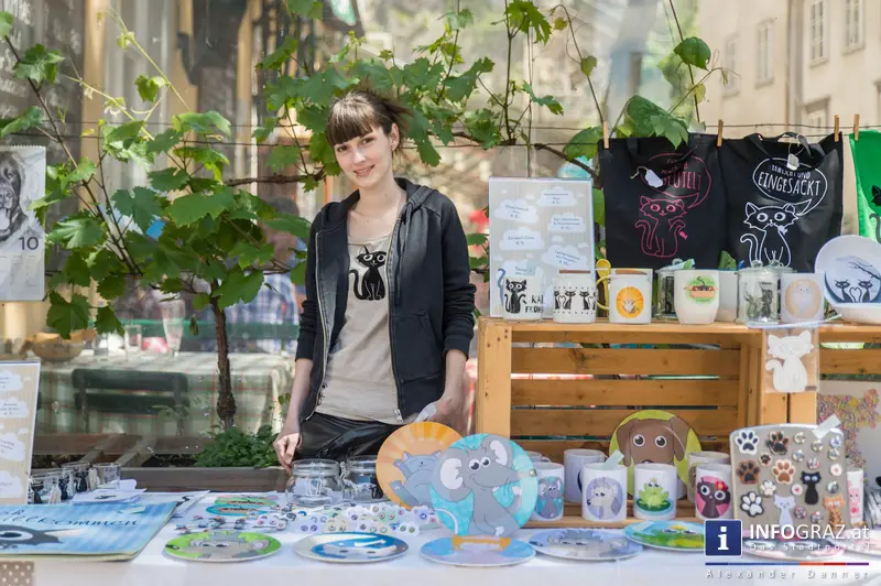 KUNST Markt der Kunst Meile Graz am Schloßbergplatz, 10.5.2014 - 030