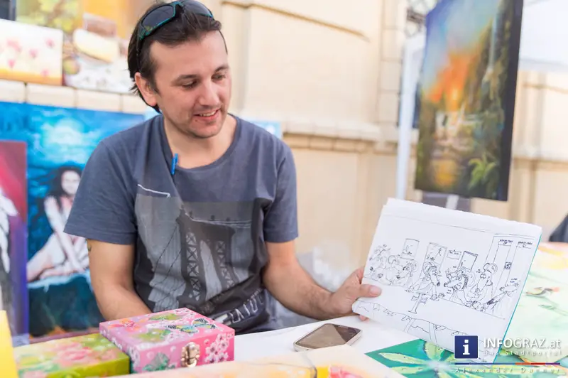 KUNST Markt der Kunst Meile Graz am Schloßbergplatz, 10.5.2014 - 031