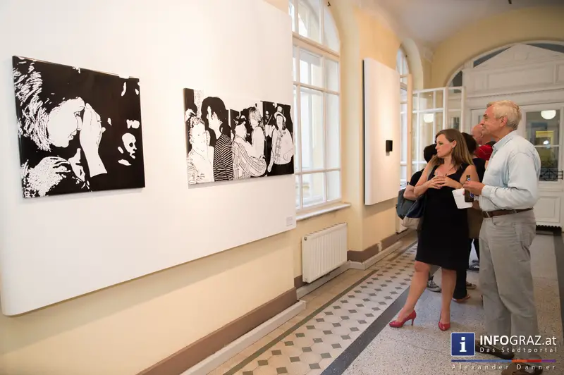 Ausstellungseröffnung ‚bitte nichts geben – danke‘ in der Galerie Zwischenbilder im Sozialamt Graz am 23.5.2014 - 012