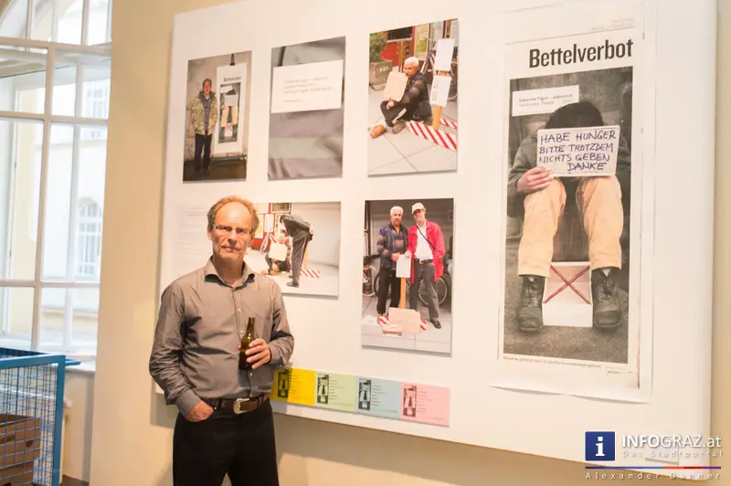 Ausstellungseröffnung ‚bitte nichts geben – danke‘ in der Galerie Zwischenbilder im Sozialamt Graz am 23.5.2014 - 029