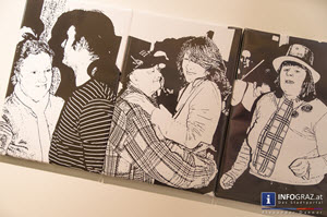 bitte nehmen - danke, culture unlimited,eröffnung,präsentation,projekt,künstlerin,künstler,frage,soziale themen,ausstellungseröffnung,galerie zwischenbilder,sozialamt graz,23.5.2014