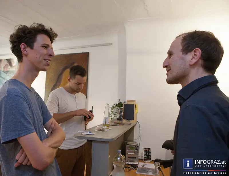 Eröffnung der Ausstellung Malerei von Birgit Bachmann und Paul Riedmüller in der Galerie Mariahilferstraße 24 - 003