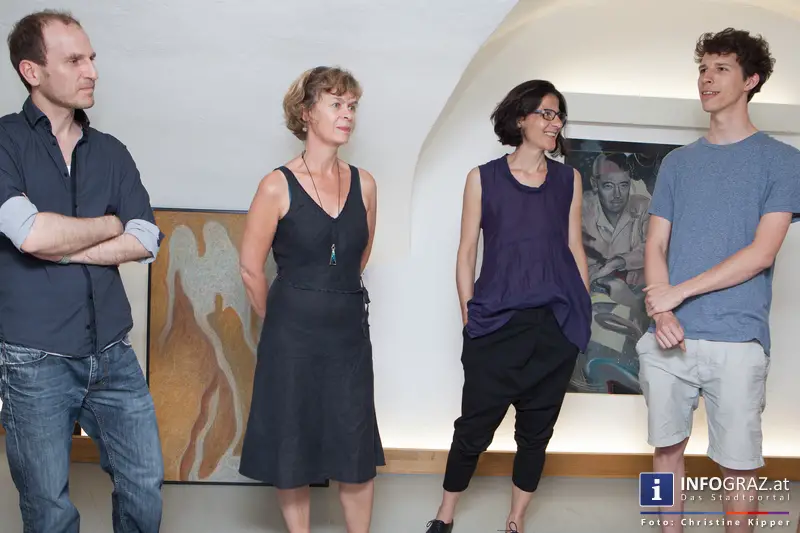 Eröffnung der Ausstellung Malerei von Birgit Bachmann und Paul Riedmüller in der Galerie Mariahilferstraße 24 - 035