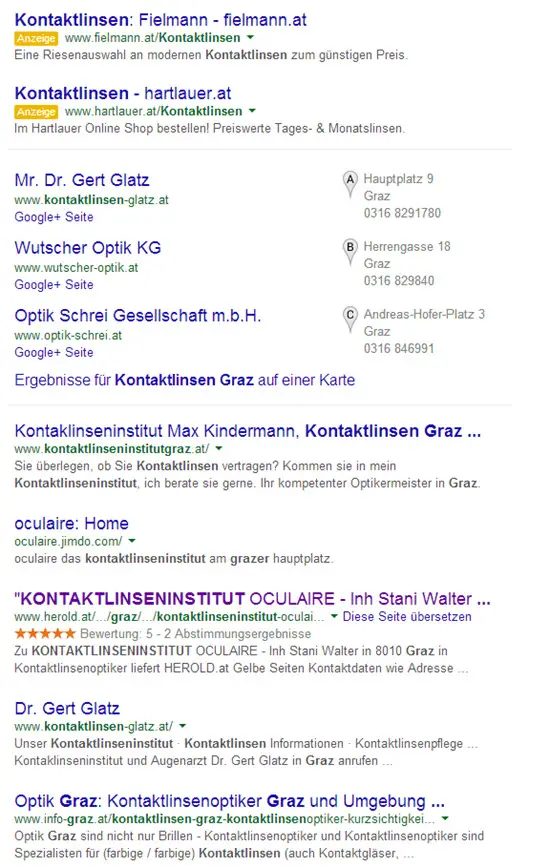 Kontaktlinsen Graz,Ergebnisliste bei Google,keine werbungprogrammierer,keyword-planer,billiger,buchen,methode,empfohlen,informationen