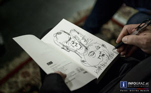 Skizzen,Künstler Herbert Soltys,buchpräsentation andrea wolfmayr,eindrucksvolle lesung,edition keiper,tiefenpsychologie,neuer roman